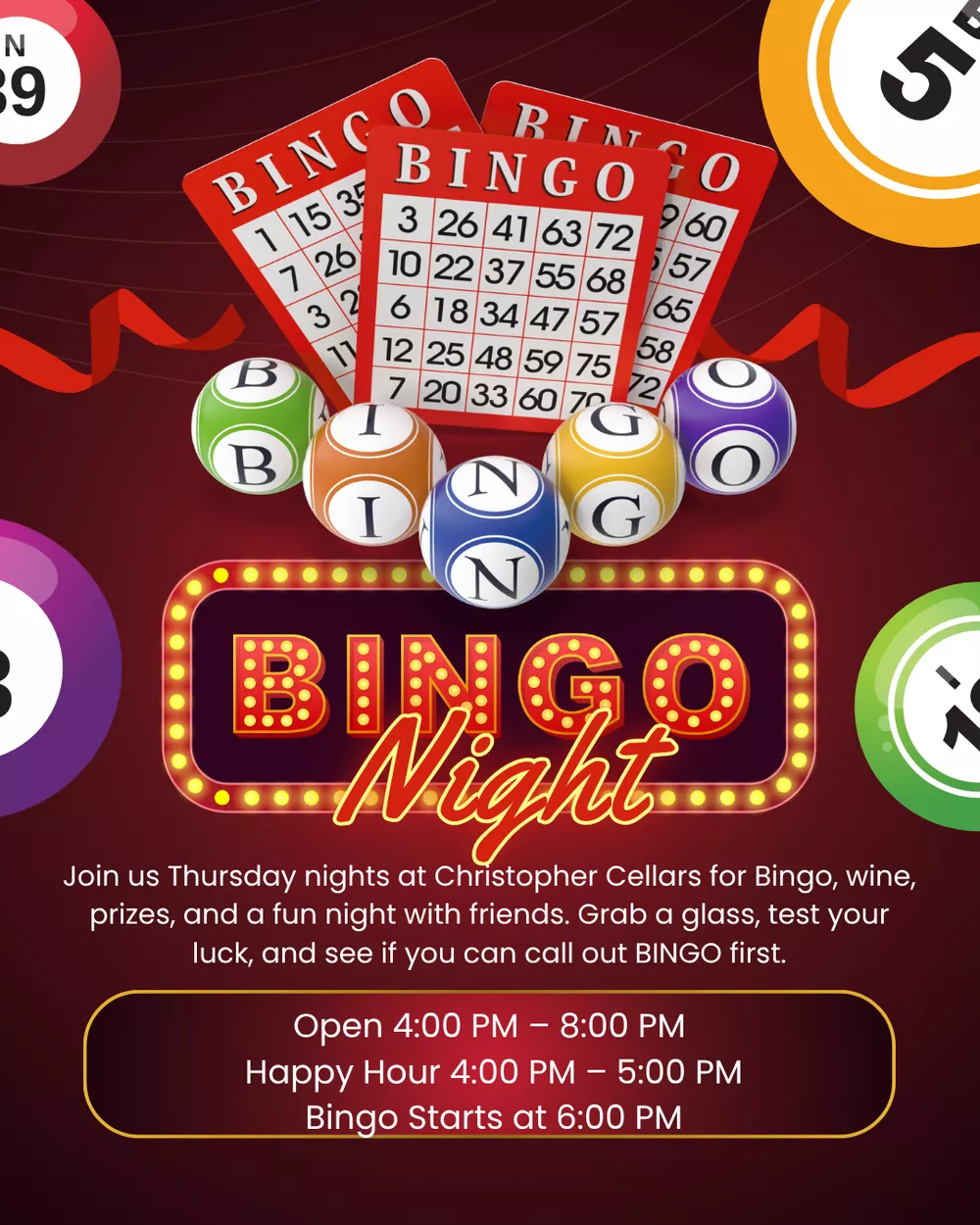 Christopher Cellar Bingo Night